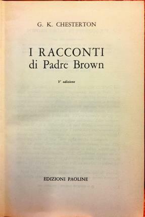 Racconti padre brown di - racconti,