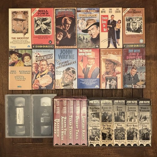 Lot john wayne vhs - of, tapes