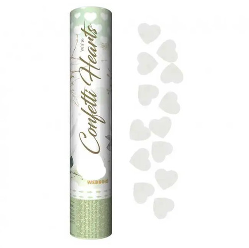 Tubo spara coriandoli cuori - tubo,