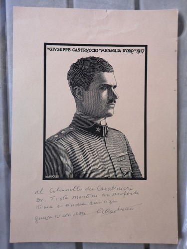 Autografo giuseppe castruccio - giuseppe,