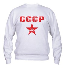 Felpa Uomo & Bambino Girocollo - red cccp star - Divertente Humor Made in Italy