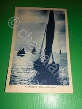 Cartolina Viareggio - Ritorno dalla pesca 1928.