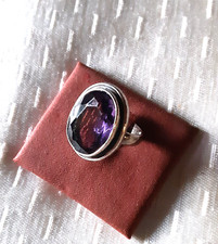 Amethyst Ring Silver 925 1980s