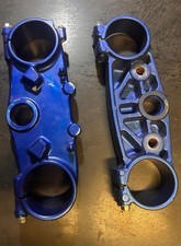 Piastre forcella blu anodizzate Yamaha YZ125 2005–2021