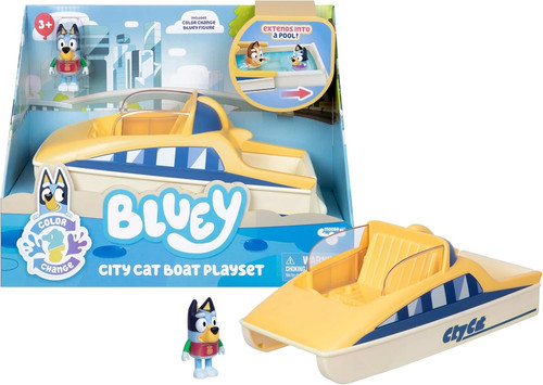 Bluey city cat boat - bluey,