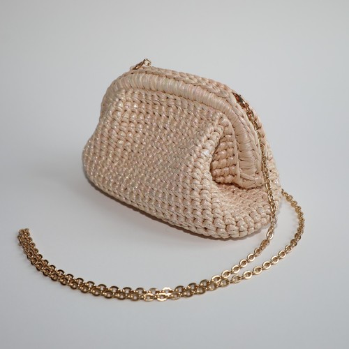 Crochet bag beige maison - crochet, |