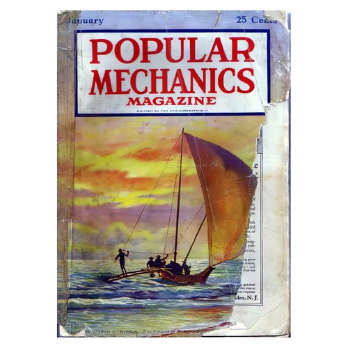 Poster vintage barca vela - poster, di