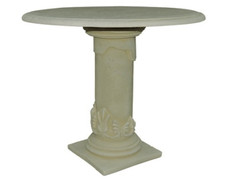 TAVOLO DA GIARDINO TONDO ø 88x78h DECOGARDEN manufatto in granulato di pietra