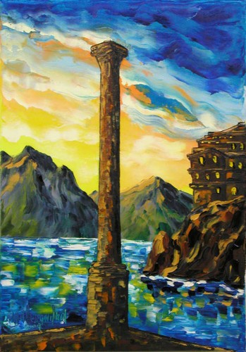 Quadro olio tela mimma - quadro,