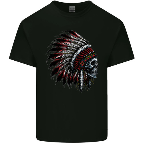 Headdress indian skull shirt - skull, t-shirt