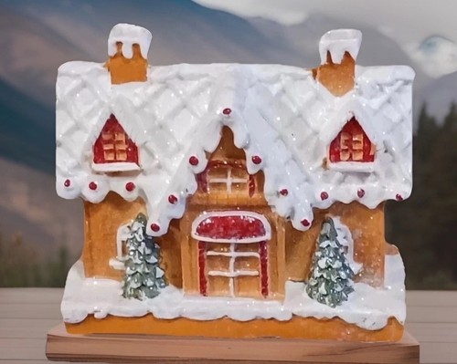 Festive gingerbread house - gingerbread,