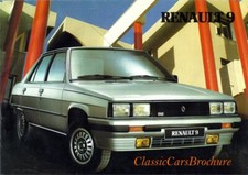 Brochure Depliant Renault 9 inclusa 1.4 Turbo 1986 ITALIANO