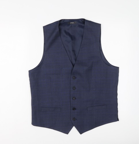 Gilet uomo blu misto
