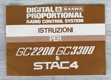 DIGITAL SANWA RADIO CONTROL - GC2200/GC3300/STAC 4 - MANUALE ORIGINALE