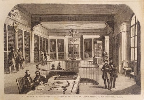 Stampa antica armi pistola - stampa,