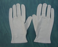 GUANTO GUANTI SANITARIO 100% COTONE UTILIZZO PER ALLERGIE MANI BIANCO   S M L XL
