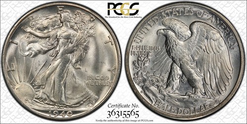 Mezzo dollaro 1940 50c - mezzo,