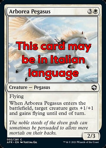 Mtg arborea pegasus foil - pegasus,