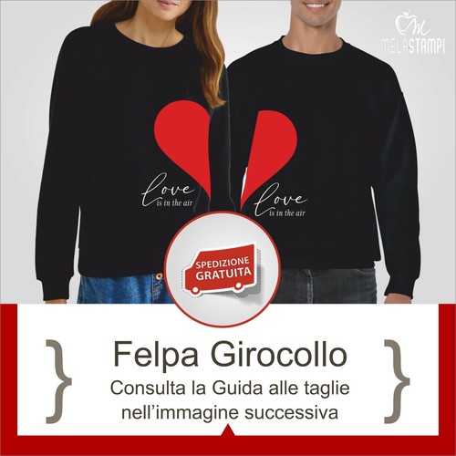 Felpe coppia cuore heart - felpe,