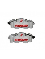 ACCOSSATO COPPIA PINZE FRENO RADIALI FORGIATE MONOBLOCCO 108mm BIANCO