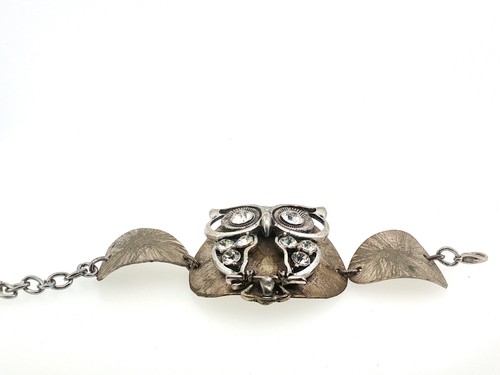 Bracciale gufo vintage tono - vintage,