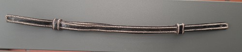 Jugulaire cuir brodé - , képi