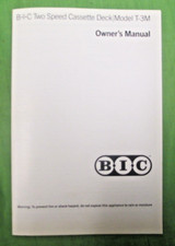 BIC T 3M CASSETTE DECK MANUALE