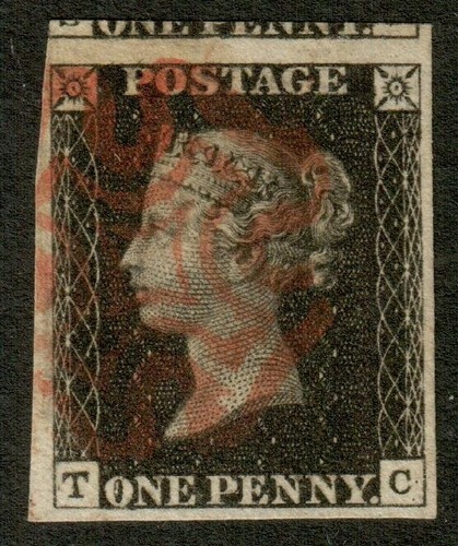 1840 penny nero piatto 8 - penny,