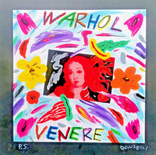 Bruno Donzelli Serigrafia d'autore firmata e certificata cm. 25 x 25 , Warhol.