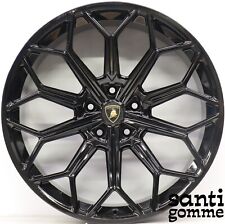 4 CERCHI IN LEGA LAMBORGHINI URUS 22 " ORIGINALI 4ML601025R 4ML601025S NERO
