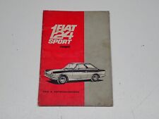 FIAT 124 SPORT COUPE' LIBRETTO