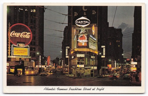 Cartolina epoca atlanta - d'epoca,