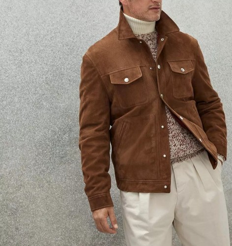Giacca camionista uomo pelle