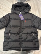 Polo uomo Ralph Lauren nera giubbino imbottito taglia large nuovo