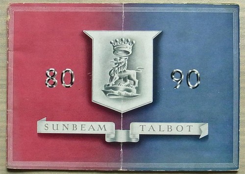 Brochure vendita auto sunbeam - auto,
