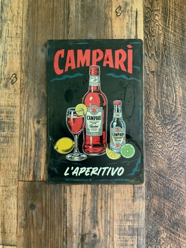 Insegna metallo campari - insegna,