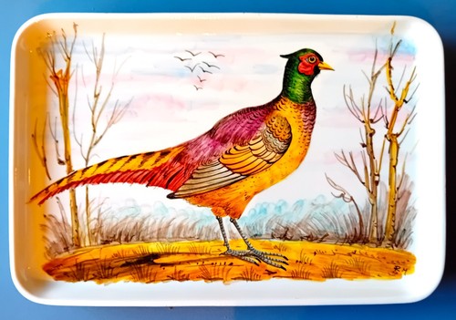 Piatto decorato fagiano