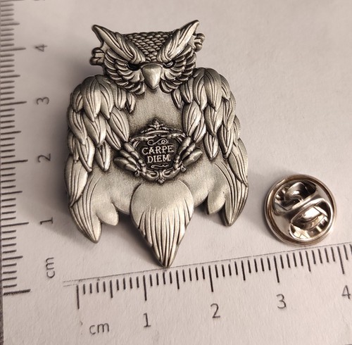 Pin spilla gufo carpe diem - pin/spilla,
