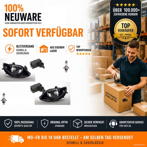 Set fari anteriori per seat - fari,