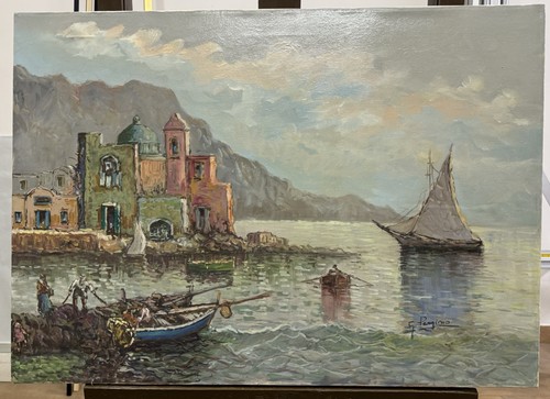 Quadro olio tela gaetano - quadro,