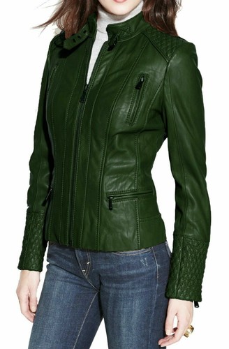 Nuova giacca pelle verde - giacca,