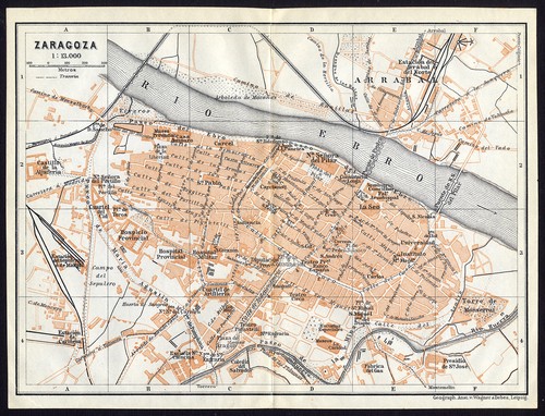 Mappa antica spagna pianta - antica-spagna-pianta, di