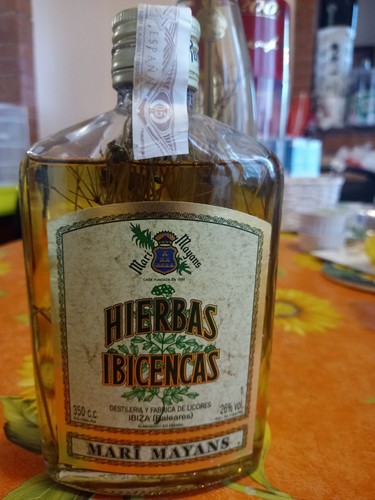 Vecchia bottiglia liquore - bottiglia,