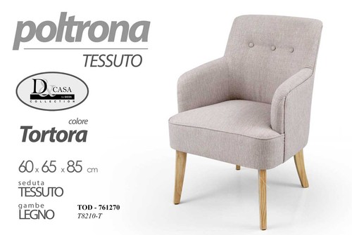 Sedia poltrona tessuto - poltrona,