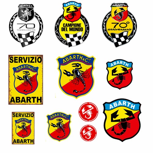 Abarth vintage adesivi