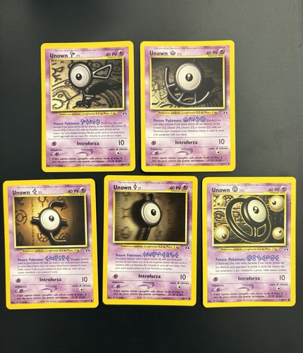 Pokemon unown lotto carte - 5,