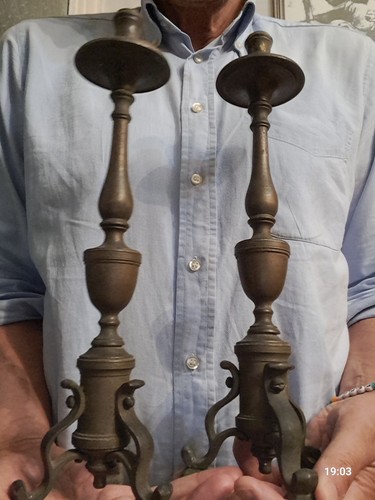 Antica coppia candelabri - coppia,