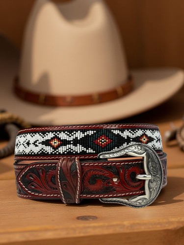 Cintura western con perline