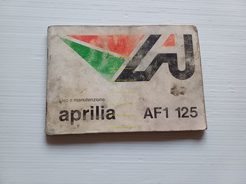 Aprilia af1 125 1988 manuale - af1,