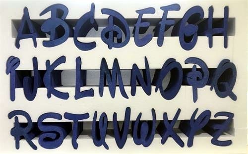 Lettera alfabeto disney blu - blu, in